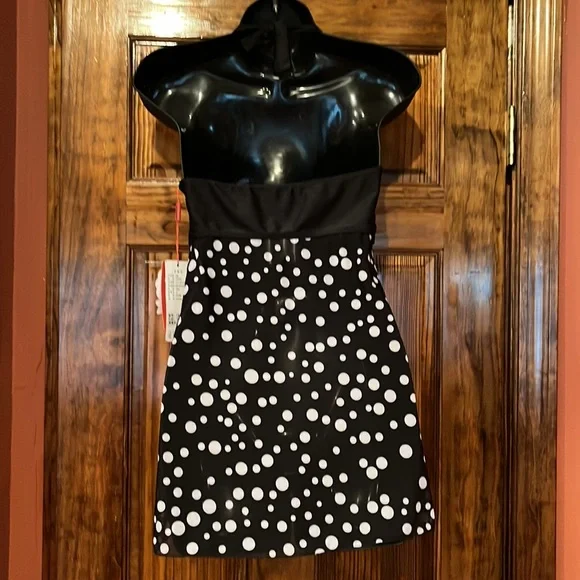 NWT Polka Dot Baby Doll Tankini Top - Picture 4 of 9